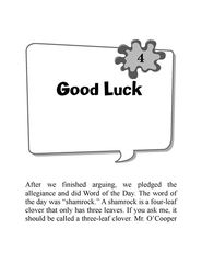 8 The Leprechaun Is Finally Gone! 4 Good Luck -- 绘本听读宝在线台词全文