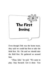 10 Mr. Ott Is a Crackpot! 8. The First Inning -- 绘本听读宝在线台词全文