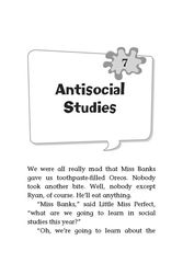 1 Miss Banks Pulls Lots of Pranks 7. Antisocial Studies -- 绘本听读宝在线台词全文