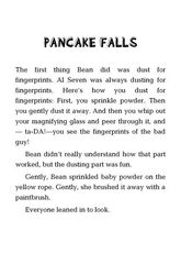 10 Ivy + Bean Take the Case 6 PANCAKE FALLS -- 绘本听读宝在线台词全文