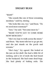 2 Ivy + Bean and the Ghost That Had to Go 8 SNEAKY BEAN -- 绘本听读宝在线台词全文