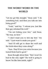 5 Ivy + Bean- Bound to Be Bad 6 THE WORST WORD IN THE WORLD -- 绘本听读宝在线台词全文