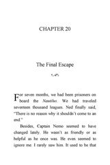 01 20,000 Leagues Under the Sea Victor Hugo 20 The Final Escape -- 绘本听读宝在线台词全文