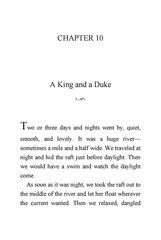 11 The Adventures of Huckleberry Finn Mark Twain 10 A King and a Duke -- 绘本听读宝在线台词全文