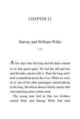 11 The Adventures of Huckleberry Finn Mark Twain 12 Harvey and William Wilks -- 绘本听读宝在线台词全文