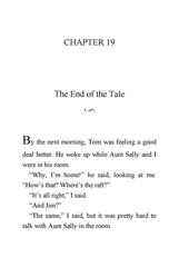 11 The Adventures of Huckleberry Finn Mark Twain 19 The End of the Tale -- 绘本听读宝在线台词全文