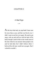 11 The Adventures of Huckleberry Finn Mark Twain 2 A Bad Sign -- 绘本听读宝在线台词全文