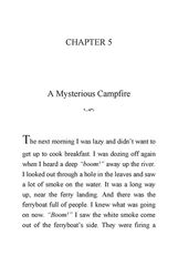 11 The Adventures of Huckleberry Finn Mark Twain 5 A Mysterious Campfire -- 绘本听读宝在线台词全文