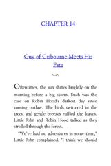 12 The Adventures of Robin Hood Howard Pyle 14 Guy of Gisbourne Meets His Fate -- 绘本听读宝在线台词全文
