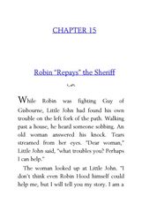 12 The Adventures of Robin Hood Howard Pyle 15 Robin “Repays” the Sheriff -- 绘本听读宝在线台词全文