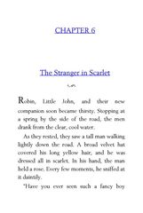 12 The Adventures of Robin Hood Howard Pyle 6 The Stranger in Scarlet -- 绘本听读宝在线台词全文