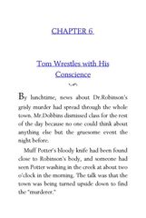 14 The Adventures of Tom Sawyer Mark Twain 6 Tom Wrestles with His Conscience -- 绘本听读宝在线台词全文