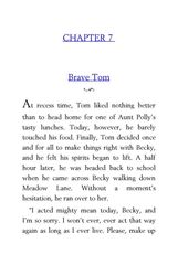 14 The Adventures of Tom Sawyer Mark Twain 7 Brave Tom -- 绘本听读宝在线台词全文
