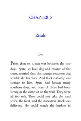 15 The Call of the Wild Jack London 5 Rivals -- 绘本听读宝在线台词全文