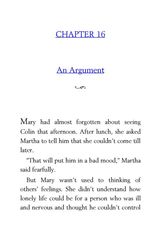 16 The Secret Garden Frances Hodgson Burnett 16 An Argument -- 绘本听读宝在线台词全文