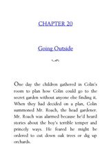 16 The Secret Garden Frances Hodgson Burnett 20 Going Outside -- 绘本听读宝在线台词全文