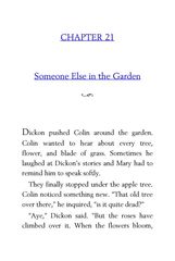 16 The Secret Garden Frances Hodgson Burnett 21 Someone Else in the Garden -- 绘本听读宝在线台词全文