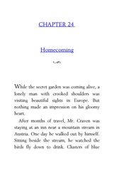 16 The Secret Garden Frances Hodgson Burnett 24 Homecoming -- 绘本听读宝在线台词全文