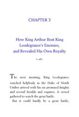 17 The Story of King Arthur and His Knights Howard Pyle 3 Chapter 3 -- 绘本听读宝在线台词全文