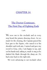 18 Treasure Island Robert Louis Stevenson 14 The Doctor Continues The First Day of Fighting Ends -- 绘本听读宝在线台词全文