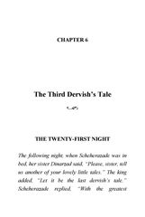 20 Arabian Nights Martin Woodside 6 The Third Dervish’s Tale -- 绘本听读宝在线台词全文