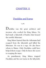 24 Greek Myths Diane Namm 11 Daedalus and Icarus -- 绘本听读宝在线台词全文