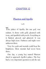 24 Greek Myths Diane Namm 12 Phaeton and Apollo -- 绘本听读宝在线台词全文