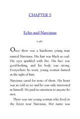 24 Greek Myths Diane Namm 5 Echo and Narcissus -- 绘本听读宝在线台词全文