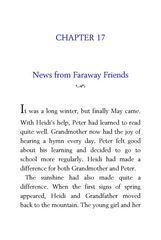 25 Heidi Johanna Spyri 17 News from Faraway Friends -- 绘本听读宝在线台词全文
