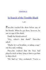 27 Pinocchio Carlo Collodi 12 In Search of the Terrible Shark -- 绘本听读宝在线台词全文