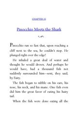 27 Pinocchio Carlo Collodi 16 Pinocchio Meets the Shark -- 绘本听读宝在线台词全文