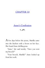 03 Anne of Green Gables Lucy Maud Montgomery 10 Anne’s Confession -- 绘本听读宝在线台词全文