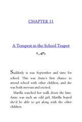 03 Anne of Green Gables Lucy Maud Montgomery 11 A Tempest in the School Teapot -- 绘本听读宝在线台词全文