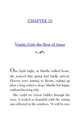 03 Anne of Green Gables Lucy Maud Montgomery 15 Vanity Gets the Best of Anne -- 绘本听读宝在线台词全文