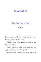 03 Anne of Green Gables Lucy Maud Montgomery 19 The Pass List Is Out -- 绘本听读宝在线台词全文