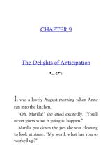 03 Anne of Green Gables Lucy Maud Montgomery 9 The Delights of Anticipation -- 绘本听读宝在线台词全文