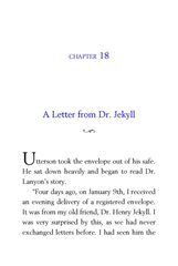 31 The Strange Case of Dr. Jekyll and Mr. Hyde Robert Louis Stevenson 18 A Letter from Dr. Jekyll -- 绘本听读宝在线台词全文