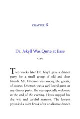 31 The Strange Case of Dr. Jekyll and Mr. Hyde Robert Louis Stevenson 6 Dr. Jekyll Was Quite at Ease -- 绘本听读宝在线台词全文