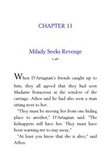 32 The Three Musketeers Alexandre Dumas 11 Milady Seeks Revenge -- 绘本听读宝在线台词全文