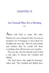 32 The Three Musketeers Alexandre Dumas 13 An Unusual Place for a Meeting -- 绘本听读宝在线台词全文