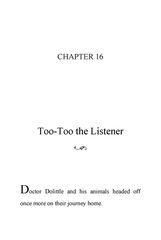 34 The Voyages of Doctor Dolittle Hugh Lofting 16 Too-Too the Listener -- 绘本听读宝在线台词全文