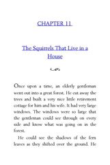 37 Animal Stories Diane Namm 11 The Squirrels That Live in a House -- 绘本听读宝在线台词全文