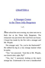 41 Great Expectations Charles Dickens 4 A Stranger Comes to the Three Jolly Bargemen -- 绘本听读宝在线台词全文