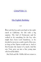 44 Little Lord Fauntleroy Frances Hodgson Burnett 15 His Eighth Birthday -- 绘本听读宝在线台词全文