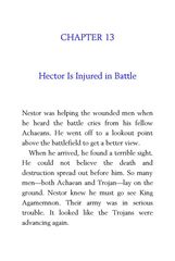 49 The Iliad Homer 13 Hector Is Injured in Battle -- 绘本听读宝在线台词全文