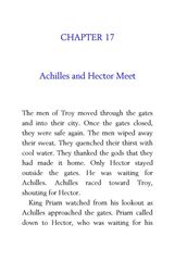 49 The Iliad Homer 17 Achilles and Hector Meet -- 绘本听读宝在线台词全文