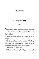 50 The Last of the Mohicans James Fenimore Cooper 8 A Long Journey -- 绘本听读宝在线台词全文