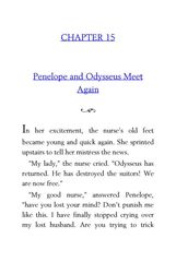 52 The Odyssey Homer 15 Penelope and Odysseus Meet Again -- 绘本听读宝在线台词全文
