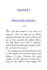 52 The Odyssey Homer 2 Athena Helps Odysseus -- 绘本听读宝在线台词全文
