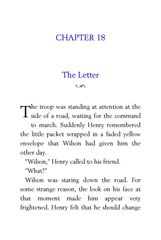 54 The Red Badge of Courage Stephen Crane 18 The Letter -- 绘本听读宝在线台词全文